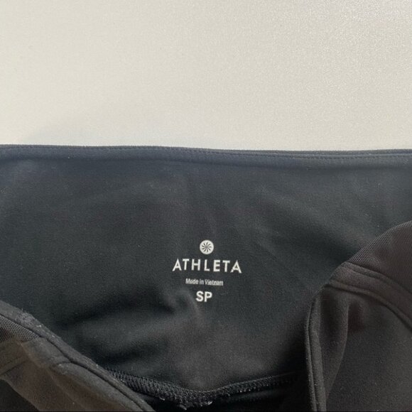 Athleta| High Rise Peekaboo‎ 7/8 Tight in Black, Legging #869241 - Picture 12 of 13